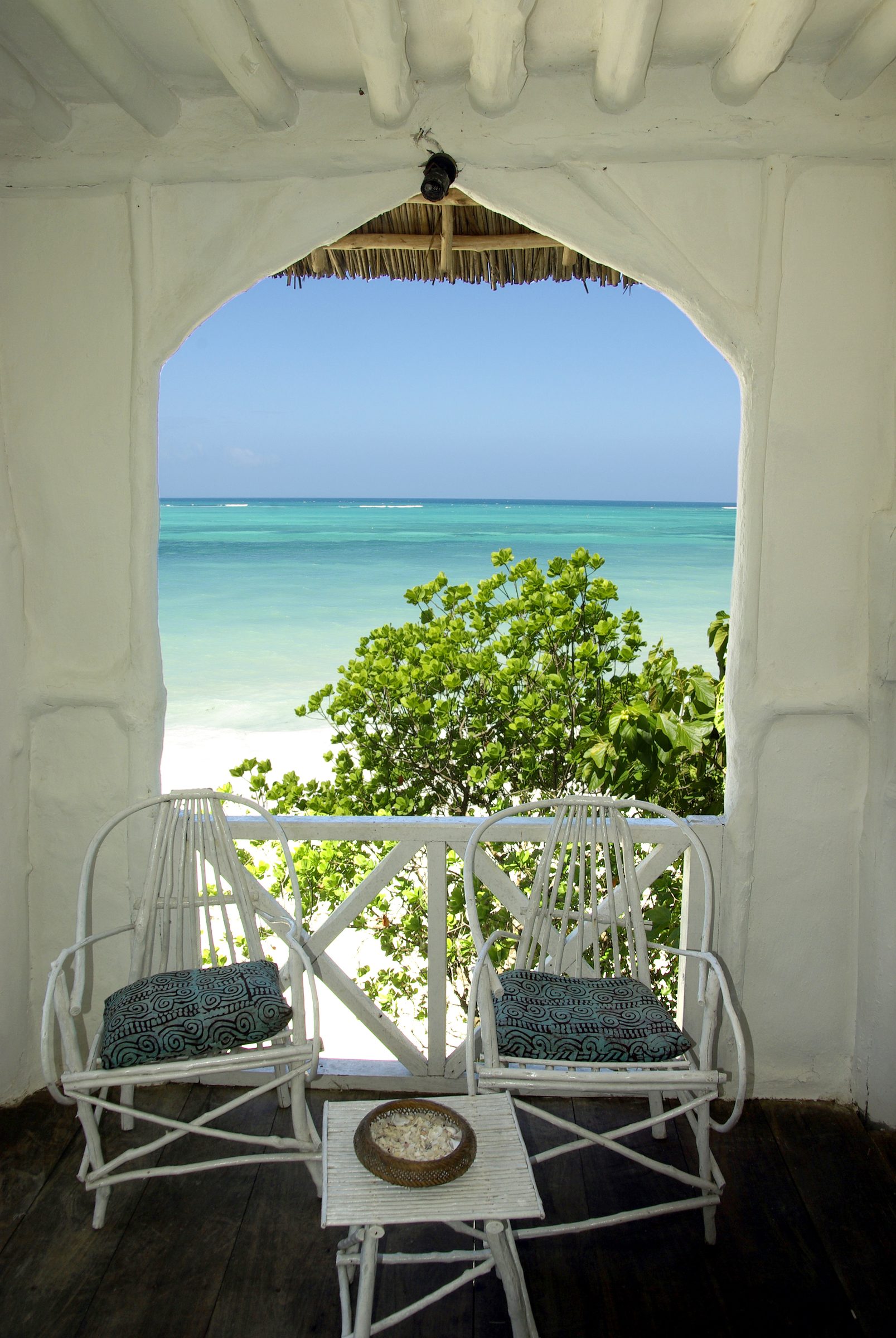 Terrace overlooking the Indian Ocean, Zanzibar